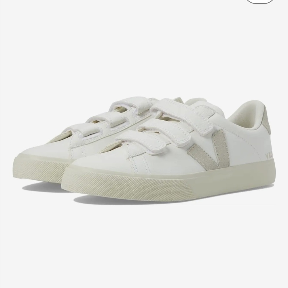 VEJA Recife Logo Extra White / Natural EU 42 Mens 9 Sneaker Velcro
